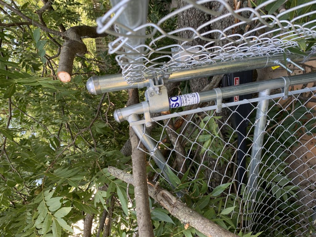 I think this gate is bent.